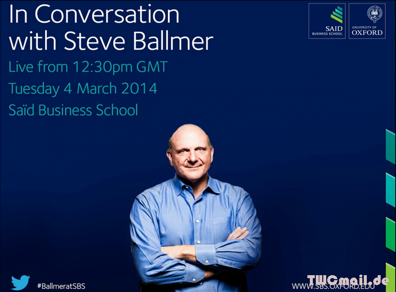 Steve Ballmer in Oxford