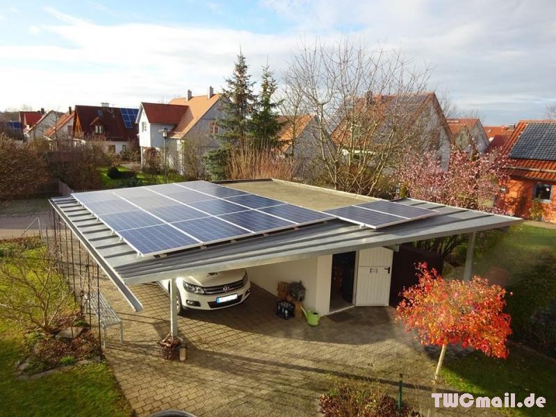 Carport mit Photovoltaik