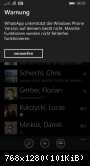 WhatsApp nicht für WP 8.1