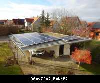 Carport mit Photovoltaik